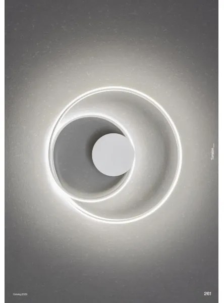 Redo 01-4354 - LED stmievateľné nástenné svietidlo TORSION LED/30W/230V biela