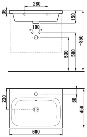 JIKA H8127137161041 - Závesné umývadlo MIO 60x45 cm keramika/matná čierna