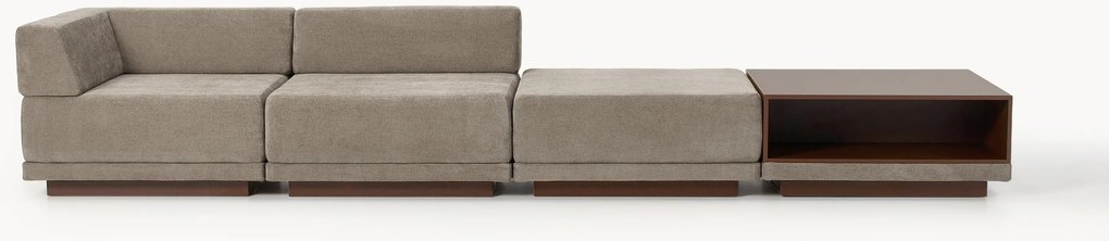 Modulárna pohovka's konferenčným stolíkom a podnožkou Colin (4-miestna)