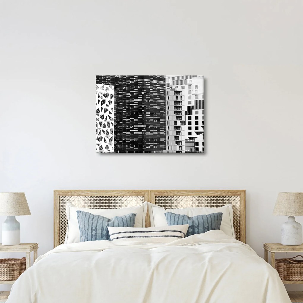 Obraz čiernobiele architektúry (70x50 cm)