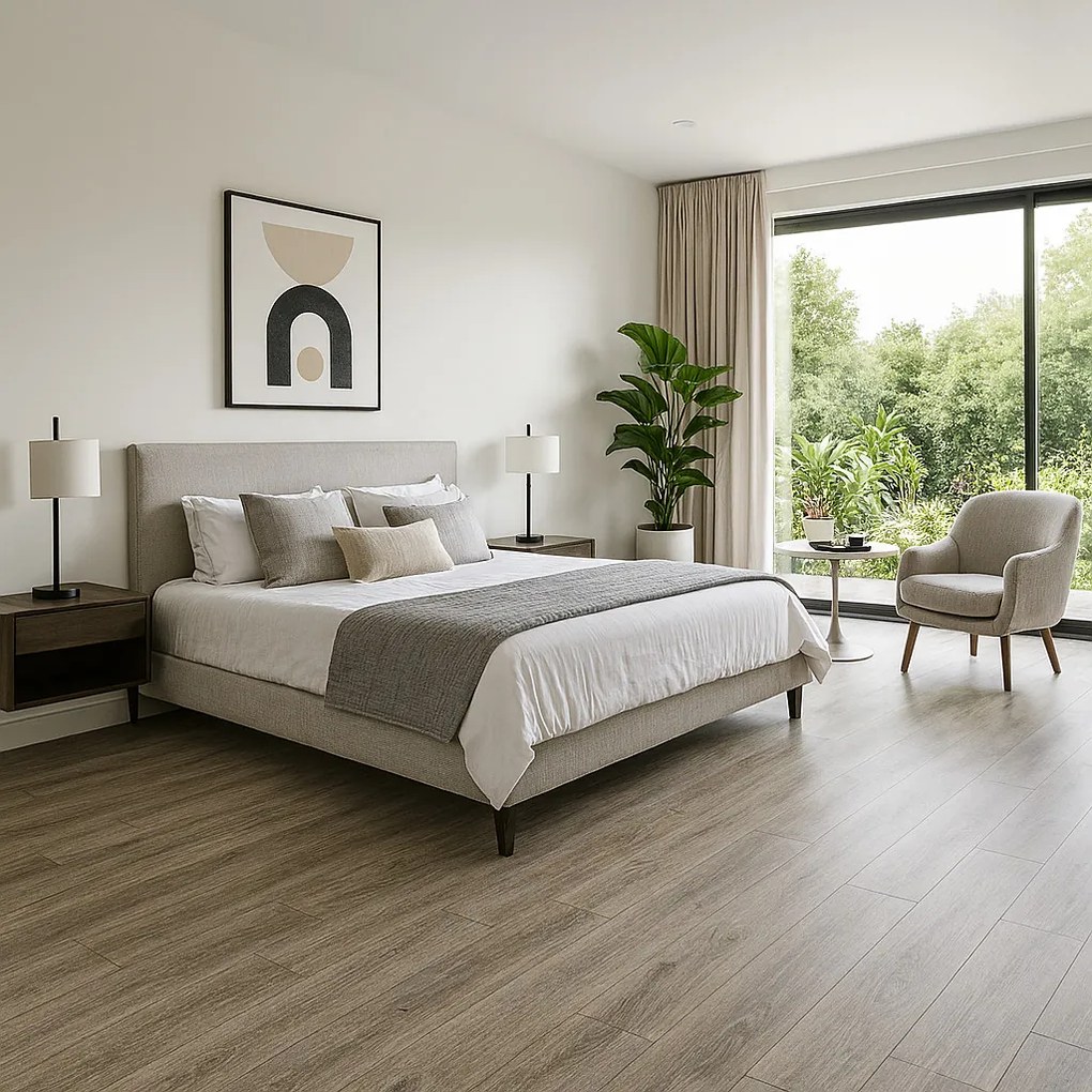 Gerflor, PVC podlaha - lino AladinTex Home 1727 Noma, na mieru, šíře 4m, šedá, bez podkladu, detská izba