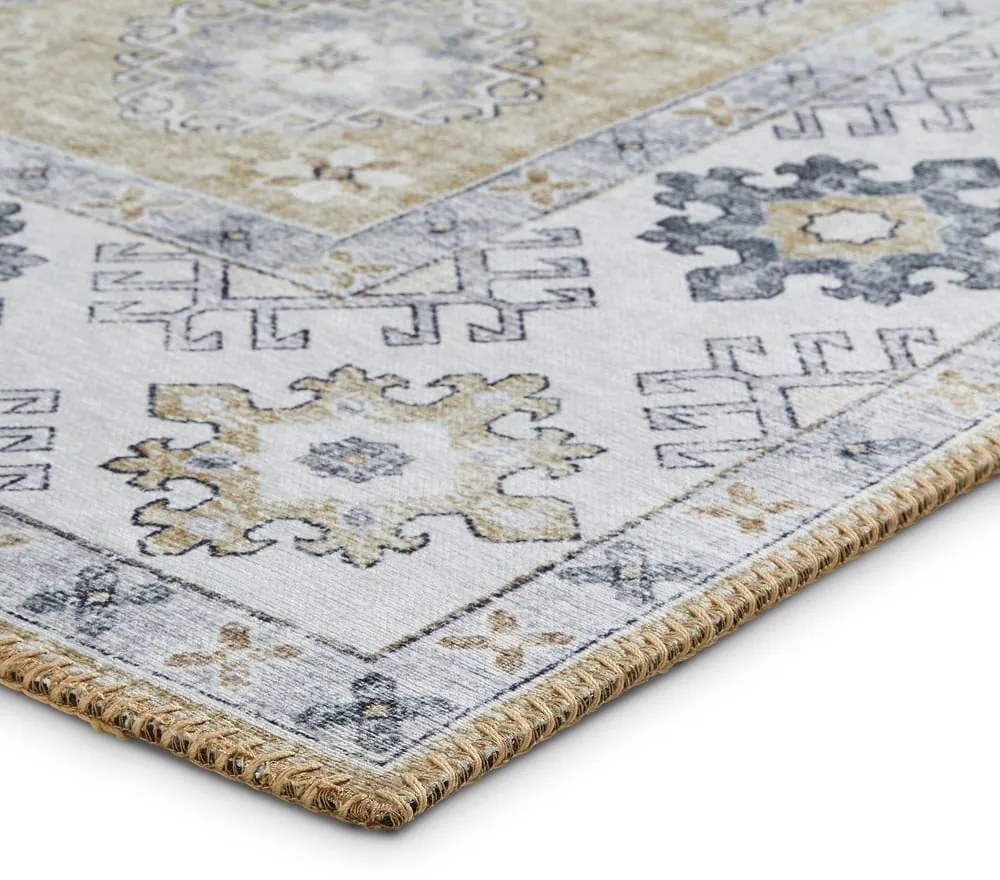Sivý/béžový koberec behúň 225x60 cm Topaz - Think Rugs