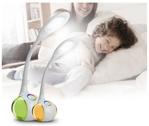 LED RGB Stmievateľná stolná lampa LED/7W/230V biela
