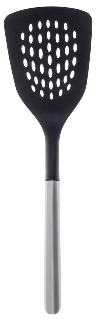 Drážkovaná obracačka Nylon s rúčkou z nehrdzavejúcej ocele 34 cm - 596571