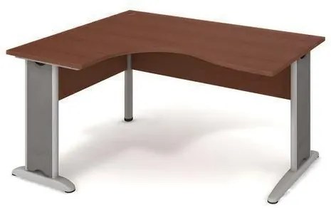 Rohový kancelársky stôl Cross, 160 x 120 x 75,5 cm, ľavé vyhotovenie, dezén orech