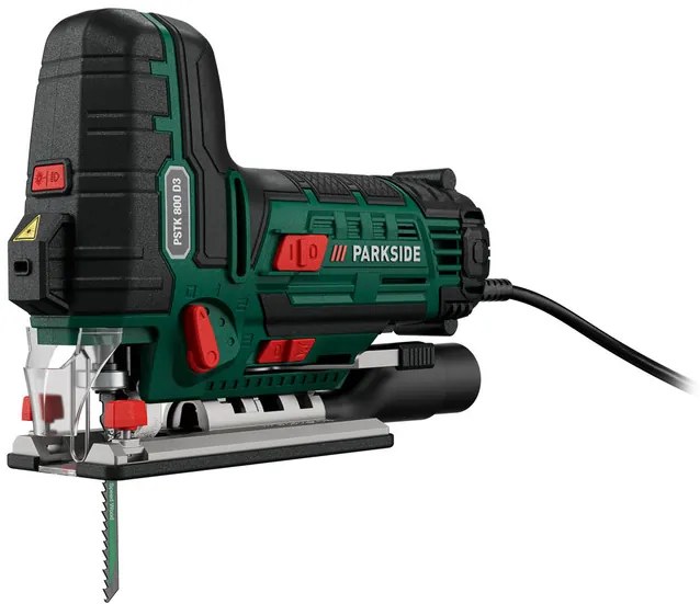 Parkside® Priamočiara kyvadlová píla Pstk 800 D3 + 2-stupňová elektrická vŕtačka PNS 300 B3 (800011447)