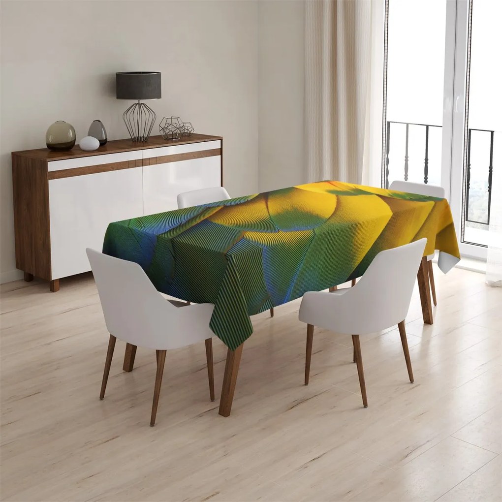 Sablio Obrus Farebné perie - 130x130 cm