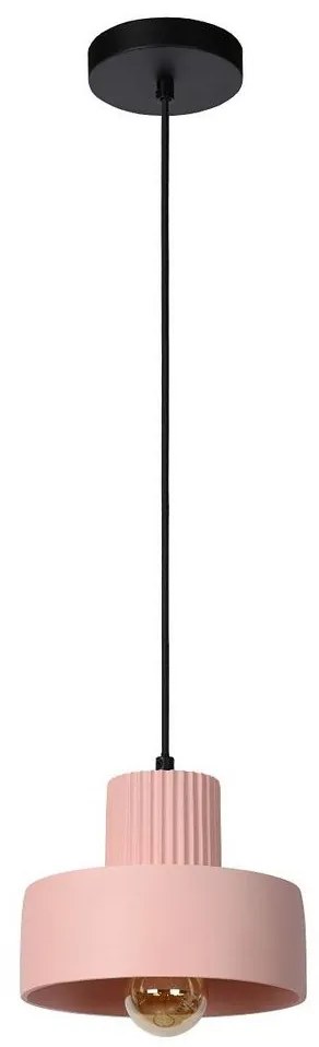 Lucide 20419/20/66 - Luster na lanku OPHELIA 1xE27/40W/230V pr. 20 cm ružová