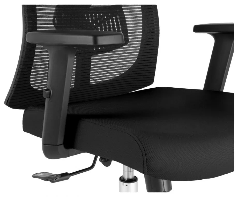 Kancelárska ergonomická stolička Neoseat DIBERTI — čierna, nosnosť 150 kg