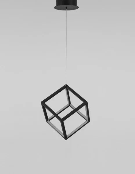 LED luster Gabbia 25 čierne