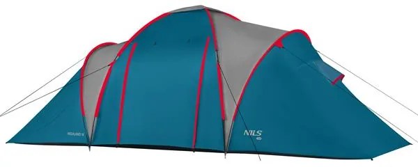 Rodinný stan NILS Camp NC6431 Highland IV modrý/svetlo sivý