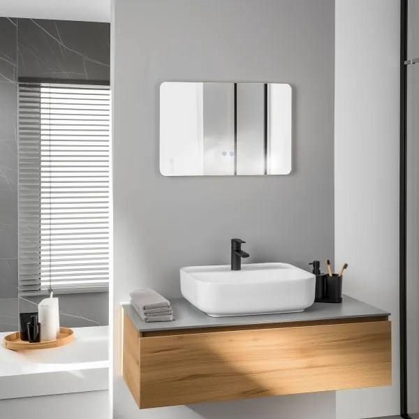 Brilagi - LED stmievateľné kúpeľňové vyhrievané zrkadlo s podsvietením DIANA LED/13W/230V 40x60 cm IP44