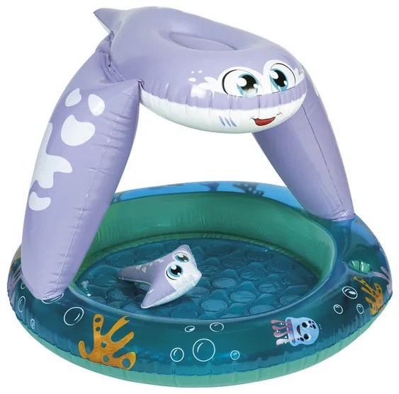 Playtive Detský nafukovací bazén so strieškou (fialová/modrá)  (100362620)