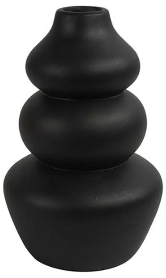 Čierna keramická váza CAIRN 22 cm