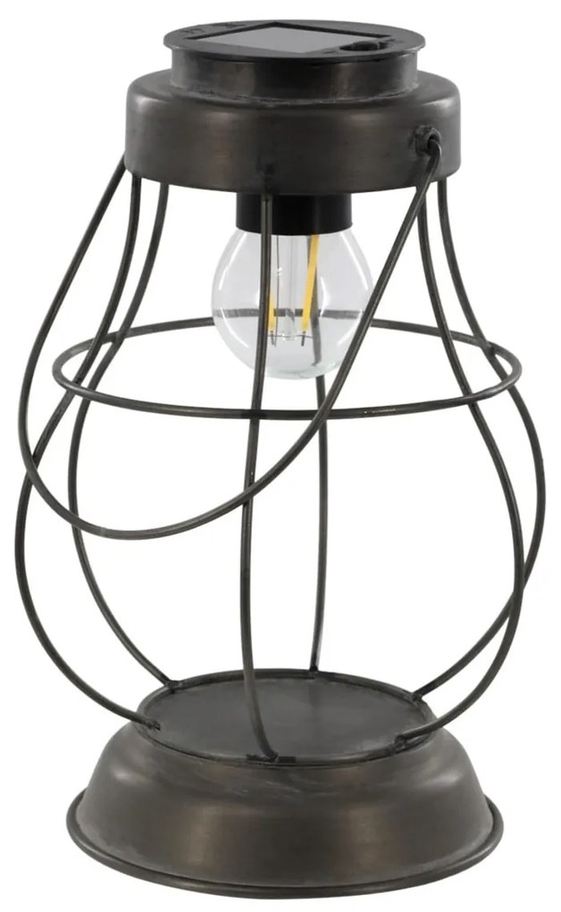 Chic Antique LED lampáš na solárne napájanie 22 cm