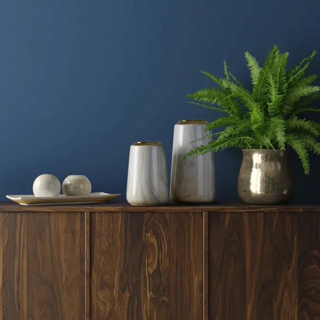 Dekoračný tanier ALIANA 01 béžový / biely