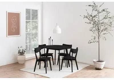 Čierna stolička v retro štýle BLACKY