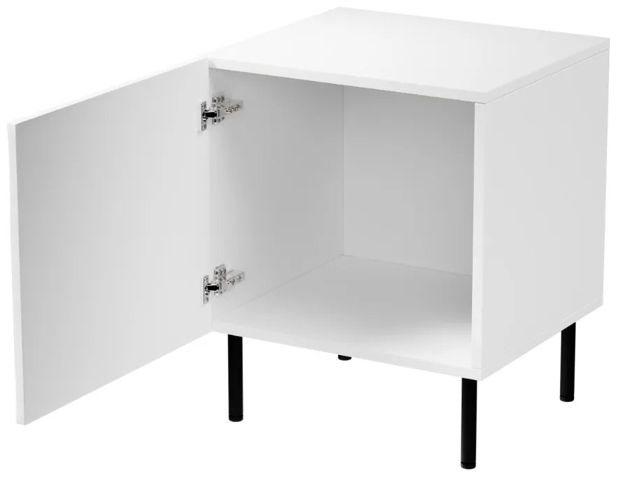 NOČNÉ STOLÍKY 2ks CLEMENTE BIELY NA NOŽIČKÁCH