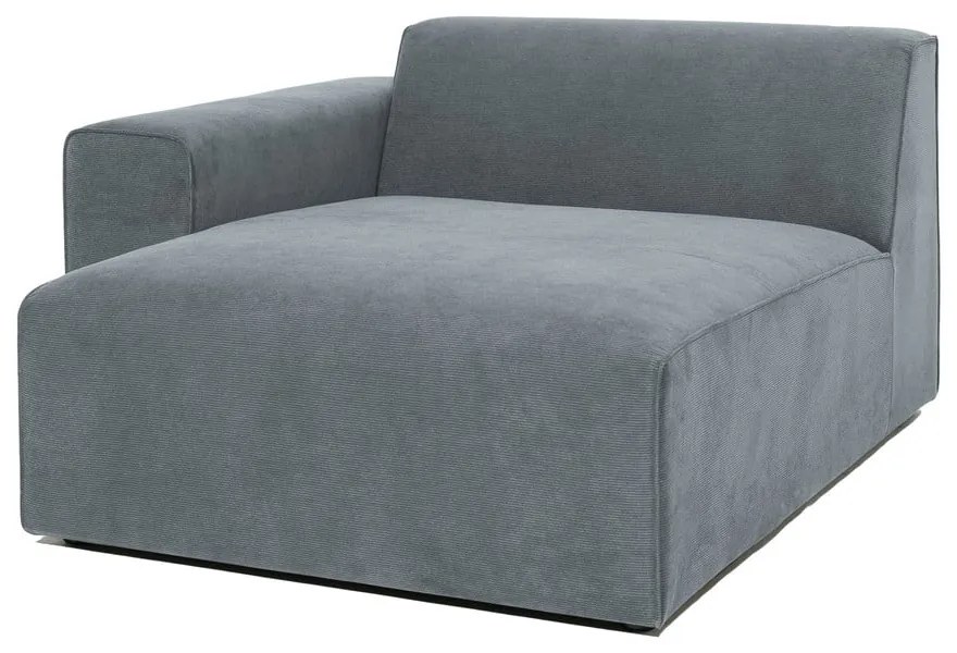 Sivý menčestrový modul pohovky (ľavý roh) Sting – Scandic