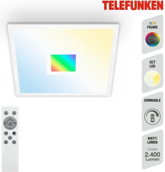 Telefunken 319106TF - LED RGBW Stmievateľné svietidlo LED/24W/230V + DO