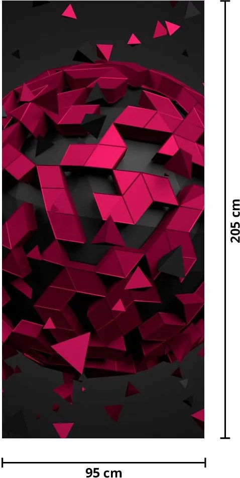 Fototapeta na dvere - 3D abstrakcia (95x205cm)