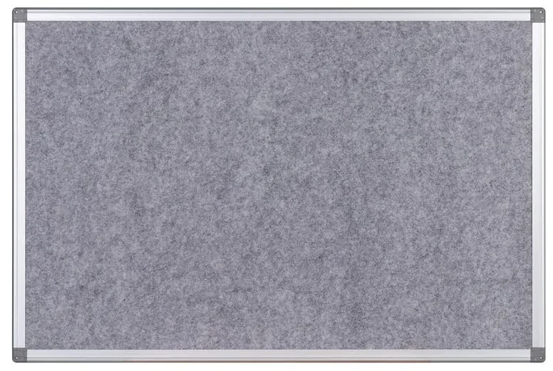 Textilná nástenka, sivá, 1200 x 900 mm