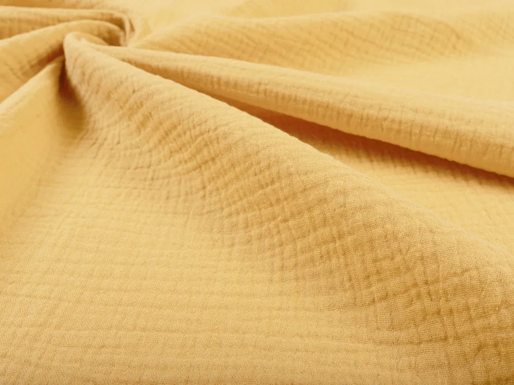 Biante Mušelínový behúň na stôl MSN-059 Svetlo žltooranžový 20x140 cm