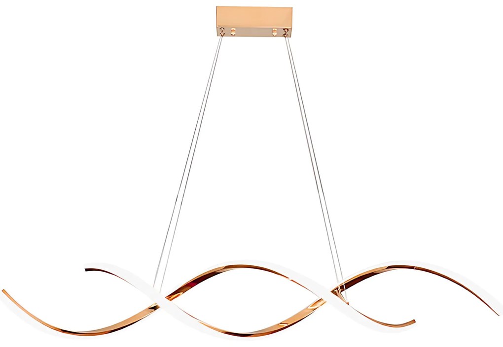 Toolight Toolight, LED stropné osvetlenie 110cm, 46W, 3000K, LHJ021-CP, ružové zlato, OSW-50009
