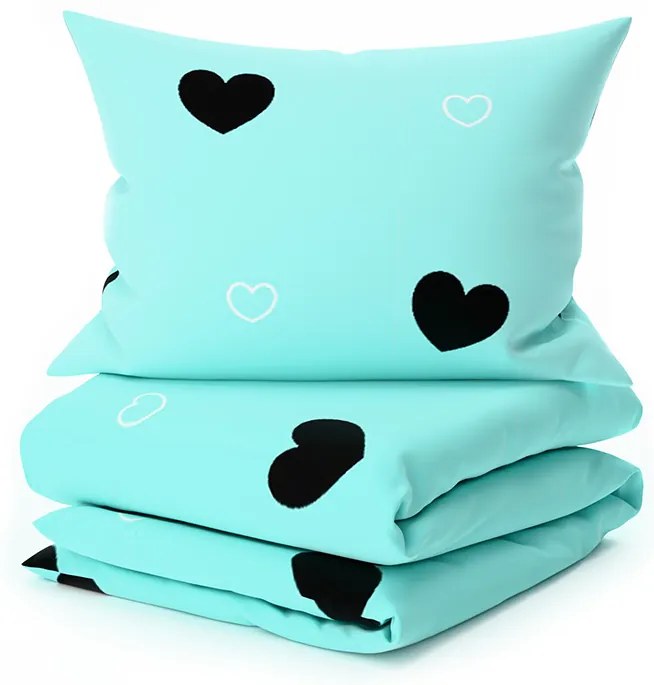 Obliečky z mikrovlákna CORAZON BLEND modré Rozmer obliečky: 2 ks 70 x 90 cm | 200 x 220 cm