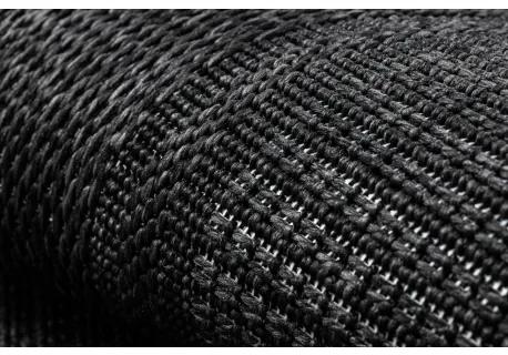 Koberec TIMO 5000 SISAL vonkajšie rám čierna Veľkosť: 180x270 cm