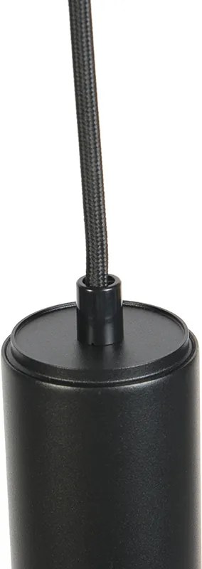 Sada 2 dizajnérskych závesných svietidiel čiernych - Tuba Small