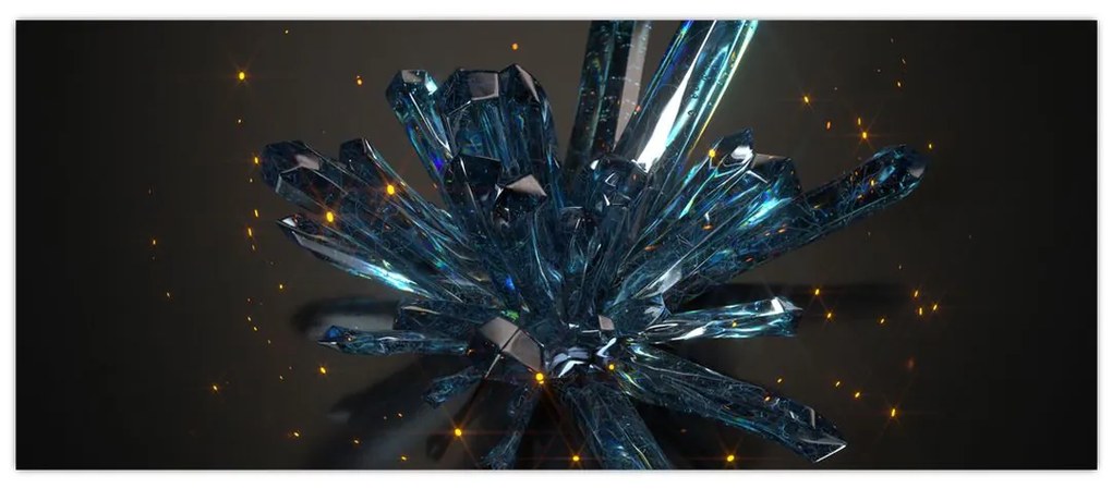 Obraz kryštálu (120x50 cm)