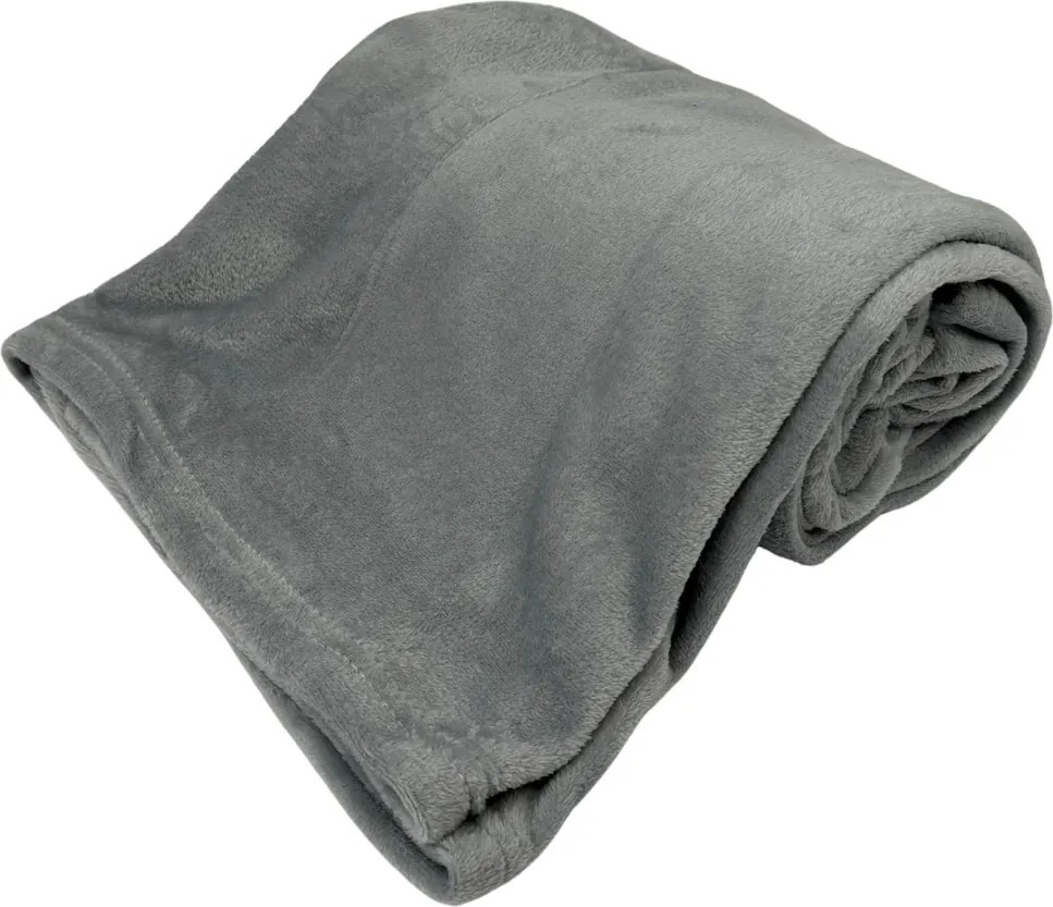 Home Elements Mikroflanelová deka, šedá