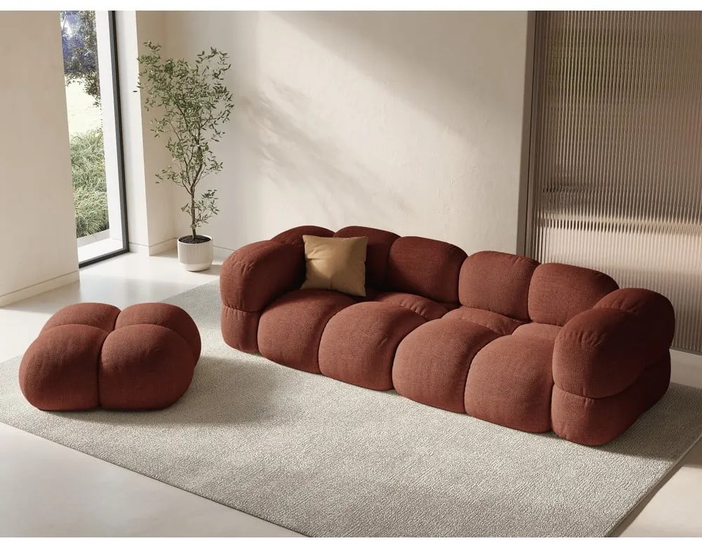 Pohovka v tehlovej farbe 250 cm Loretto – Cosmopolitan Design