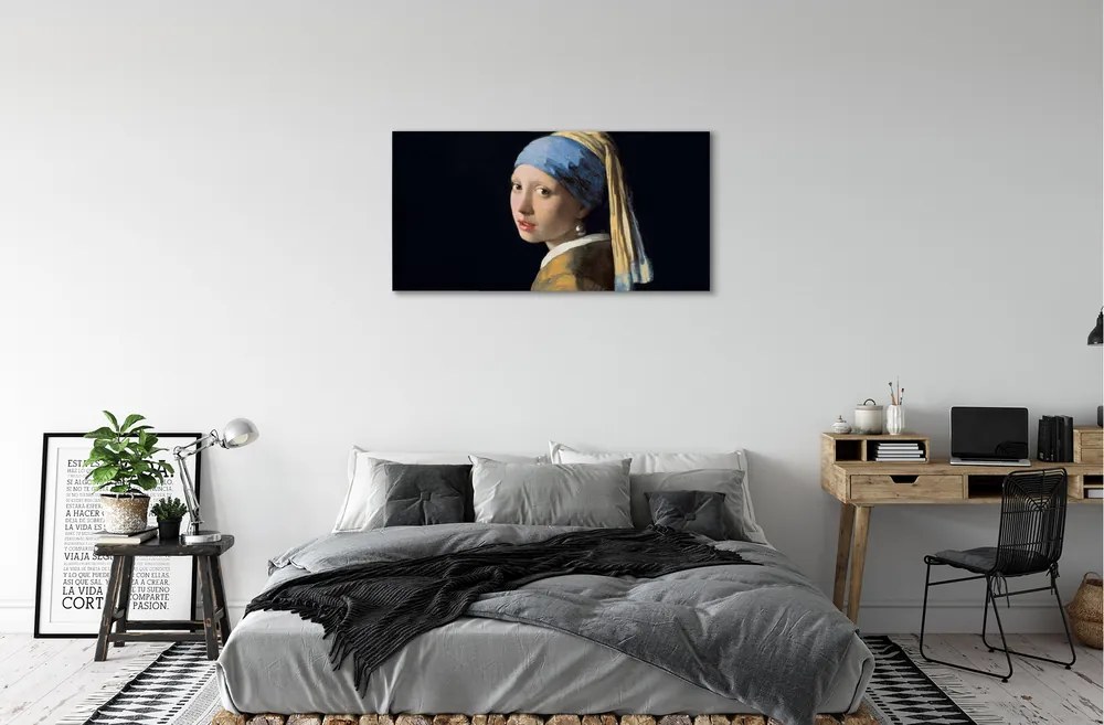 Obraz canvas Art Dievča s perlou 140x70 cm