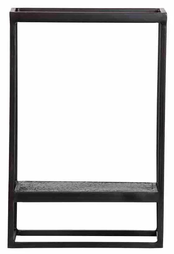 Čierna Polica Febe 60 × 40 × 20 cm WOOOD