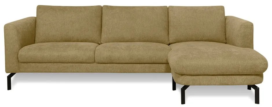 Rohová pohovka v horčicovej farbe (pravý roh) Gomero – Scandic