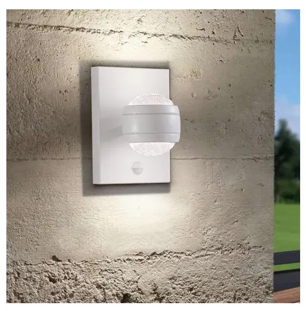 Eglo 96022 - LED vonkajšie nástenné svietidlo so senzorom SESIMBA 1 2xLED/3,7W IP44