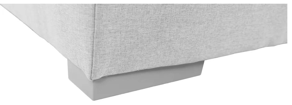 Boxspringová posteľ 160x200, svetlosivá, FERATA KOMFORT