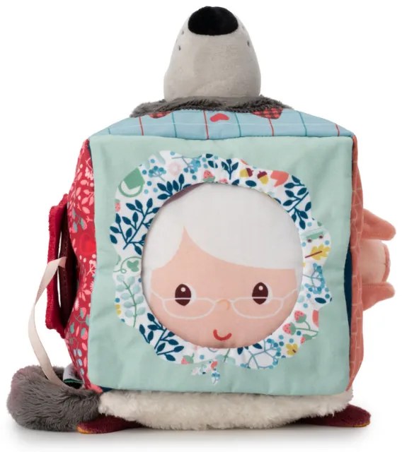 Lilliputiens - textilná kocka s aktivitami - vlk Ľudovít