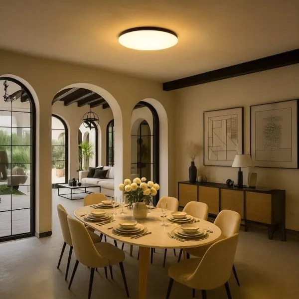 LED stmievateľné stropné svietidlo SIENA LED/80W/230V 3000-6000K priemer 75 cm čierne + DO