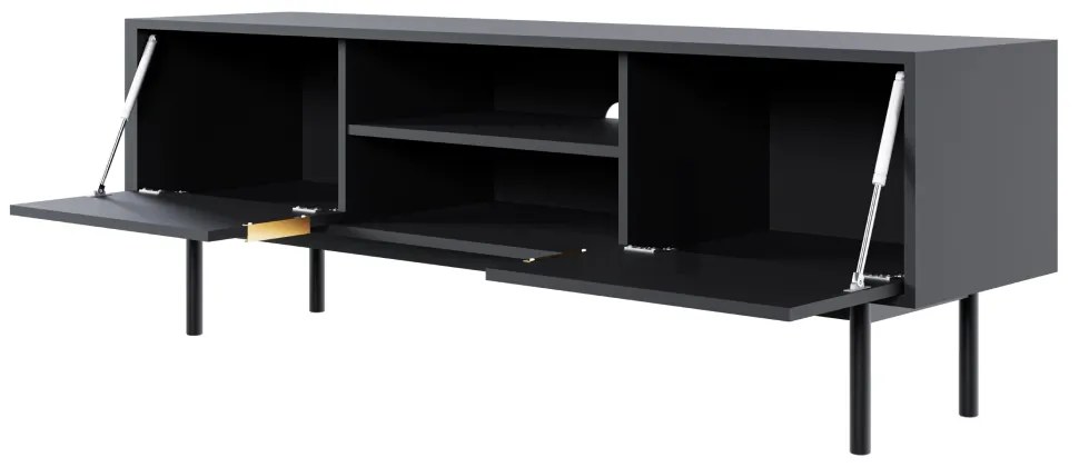 Televízny stolík VIVALA, čierna