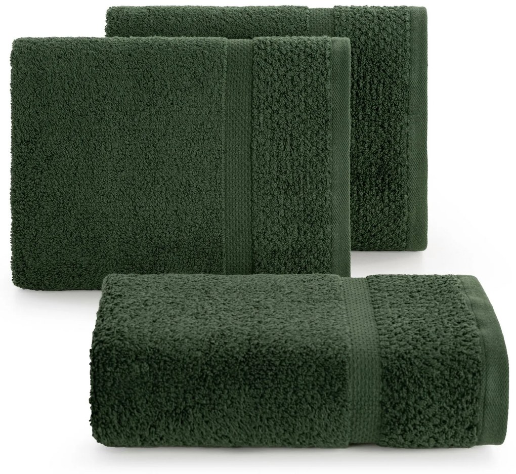 BAVLNENÝ UTERÁK VILIA 70X140 CM TMAVOZELENÁ