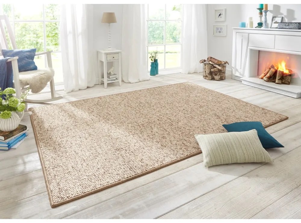 Svetlohnedý koberec 60x90 cm Wolly – BT Carpet