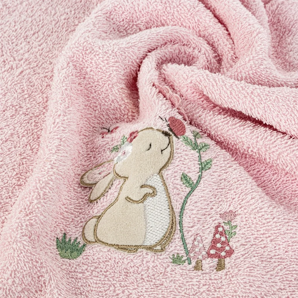 DETSKÝ UTERÁK BABY47 100X100 CM RUŽOVÁ