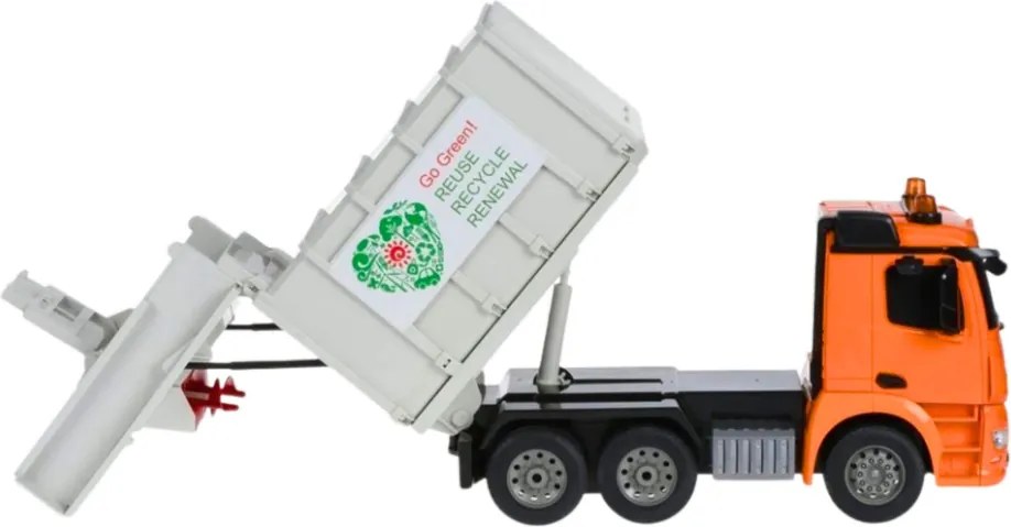 Double E Diaľkovo ovládané smetiarske auto Mercedes-Benz Antos RC 1:26