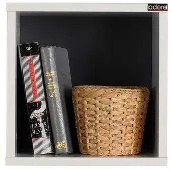 Nástenná polica 33x33 cm biela