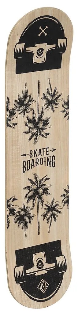 Drevená dekorácia na stenu Skateboard 80x20 cm