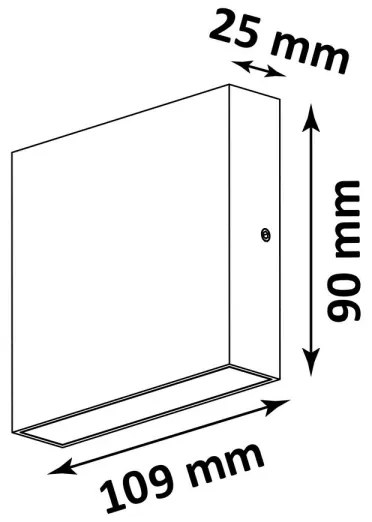 LED Vonkajšie nástenné svietidlo CHICAGO 2xLED/3,25W/230V IP44