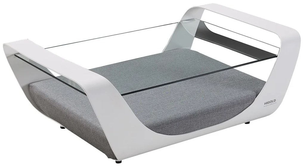 Záhradná rohová zostava HIGOLD - Onda Corner Lounge Sunbrella White/Grey Quick dry foam